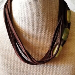 Choker style Necklace with stone beads